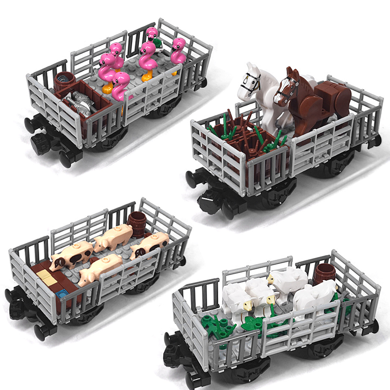 Model Kit Horse - عربة نقل الحيوانات الزراعية المخصصة من