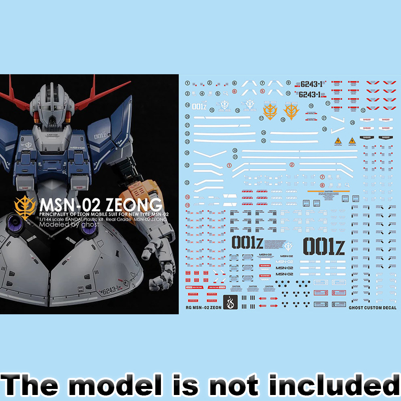 Model Kit Water Decal - ملصقات نماذج لـ RG 1/144 MSN-02