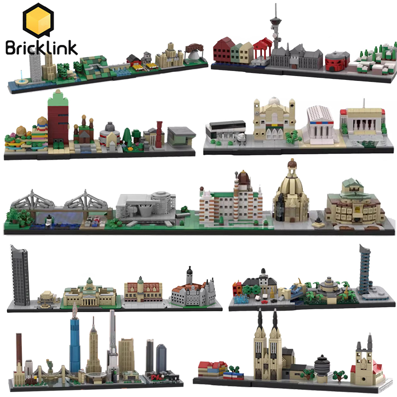 Lego Set Creator - اللبنات المعمارية لأفق المدينة Bricklink للأطفال