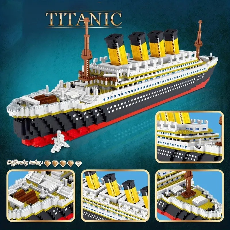 Model Kit Titanic - تيتانيك اللبنات الصغيرة DIY تجميعها نموذج