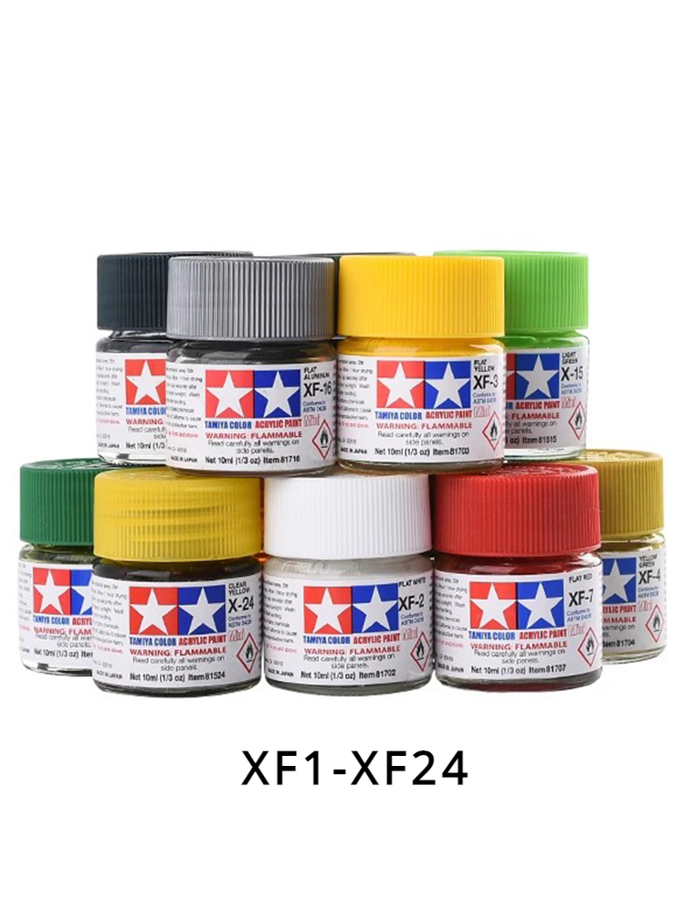 Tamiya Model Paint Set - تاميا طلاء اكريليك, الوان مسطحة و
