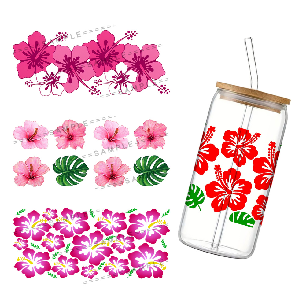 Model Kit Decals - ملصقات هيبيسكوس سيرياكس مقاس 11×24 سم