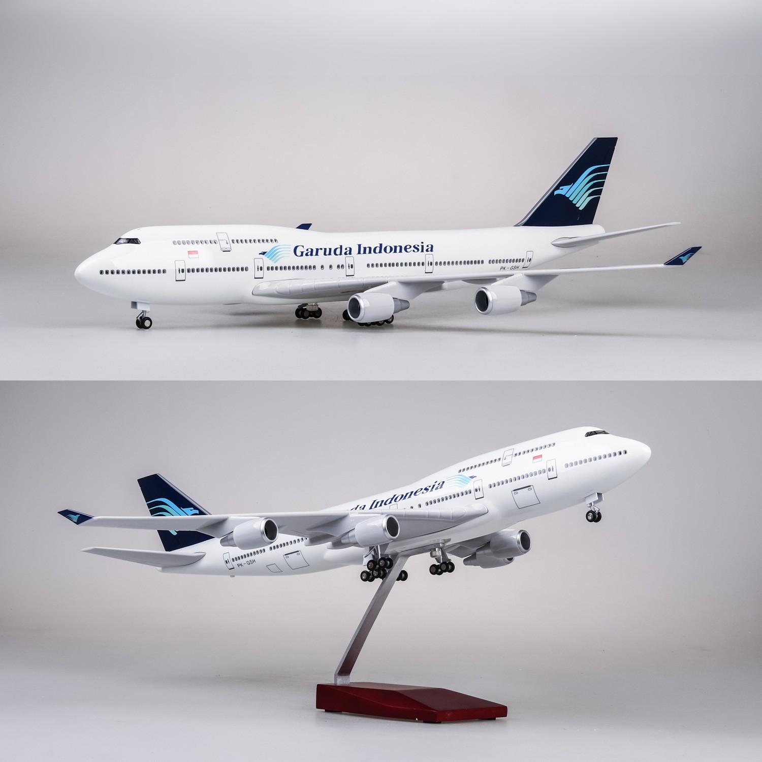Model Kit Indonesia - نموذج طائرة جارودا إندونيسيا B747 بمقياس