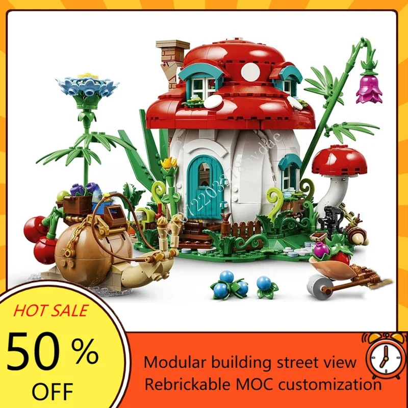 Model Kit Decals - 964 قطعة نموذج منزل الفطر المعياري