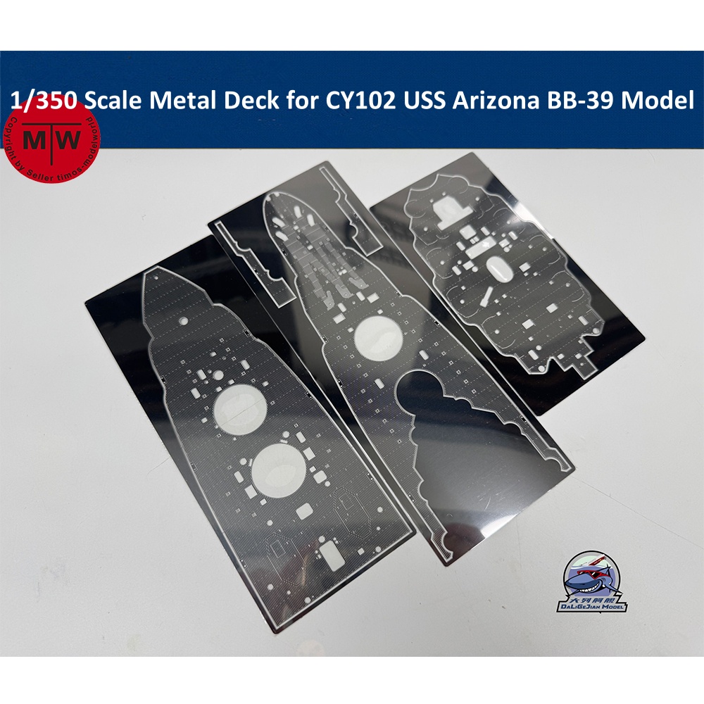 Model Kit Uss Arizona - 1/350 مقياس سطح معدني ل CY102