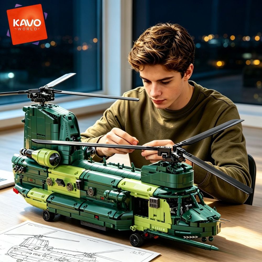 Model Kit In Era - مجموعة نموذج طائرة هليكوبتر ثقيلة كبيرة