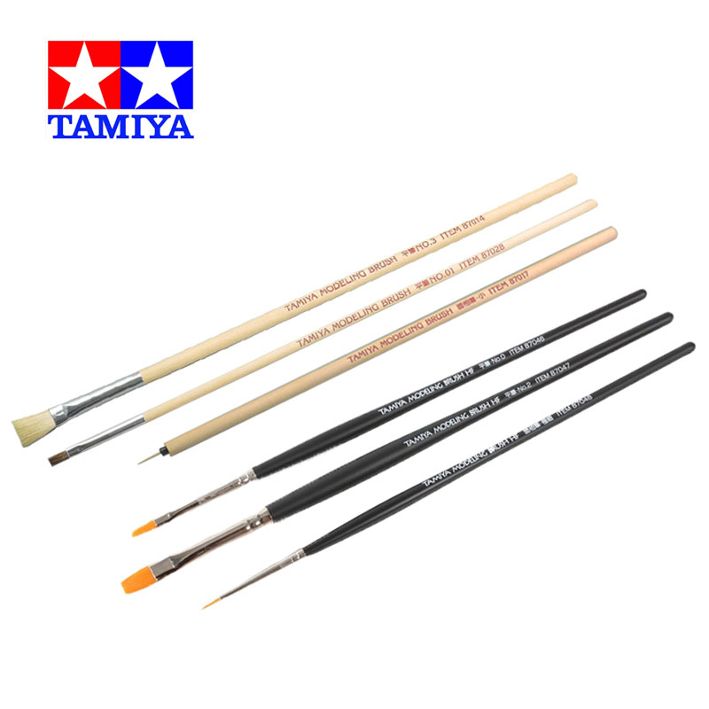 تاميا 87066/87067 النمذجة فرشا - مراجعة Tamiya Model Paint Set وسعره