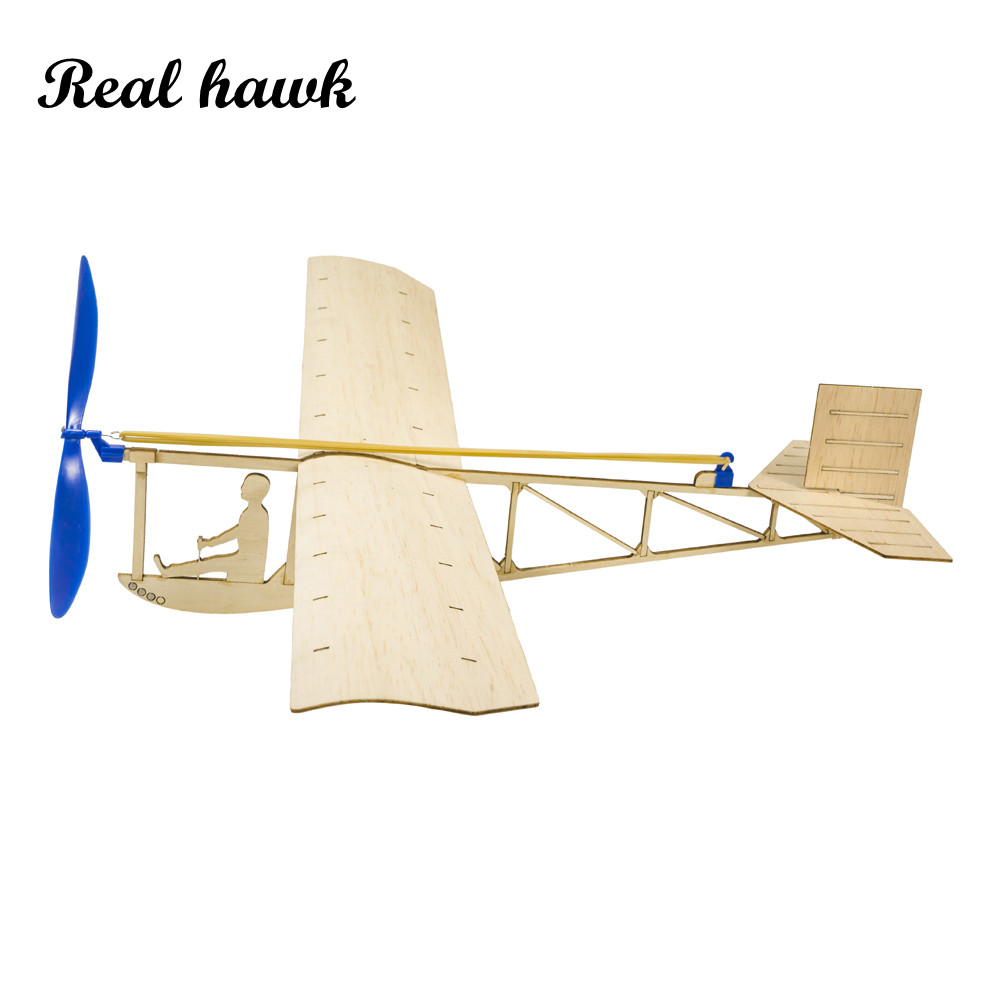 مجموعة طائرة تعمل بشريط مطاطي  - مراجعة Model Kit Wood وسعره