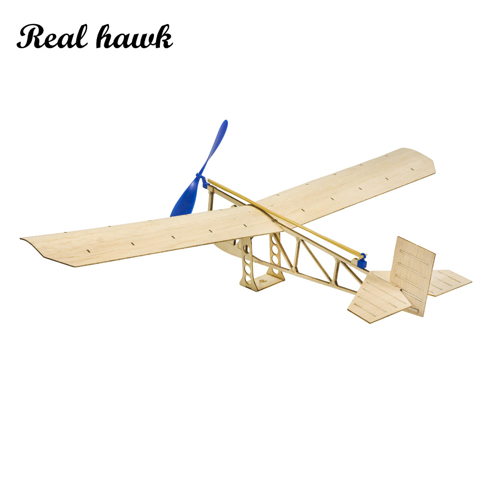مجموعة طائرة تعمل بشريط مطاطي  - مراجعة Model Kit Wood وسعره