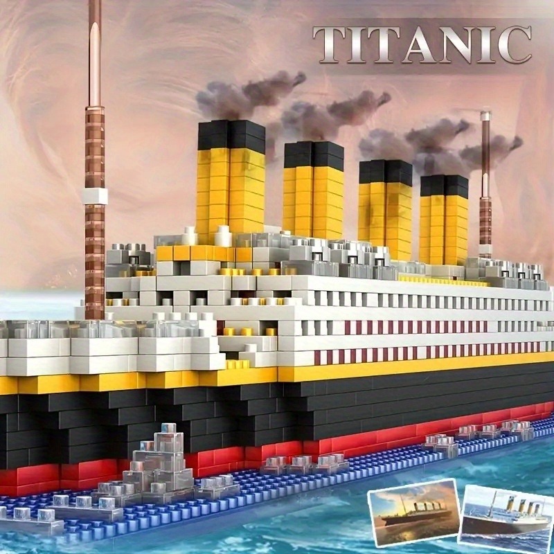 تيتانيك اللبنات الصغيرة DIY تج - مراجعة Model Kit Titanic وسعره