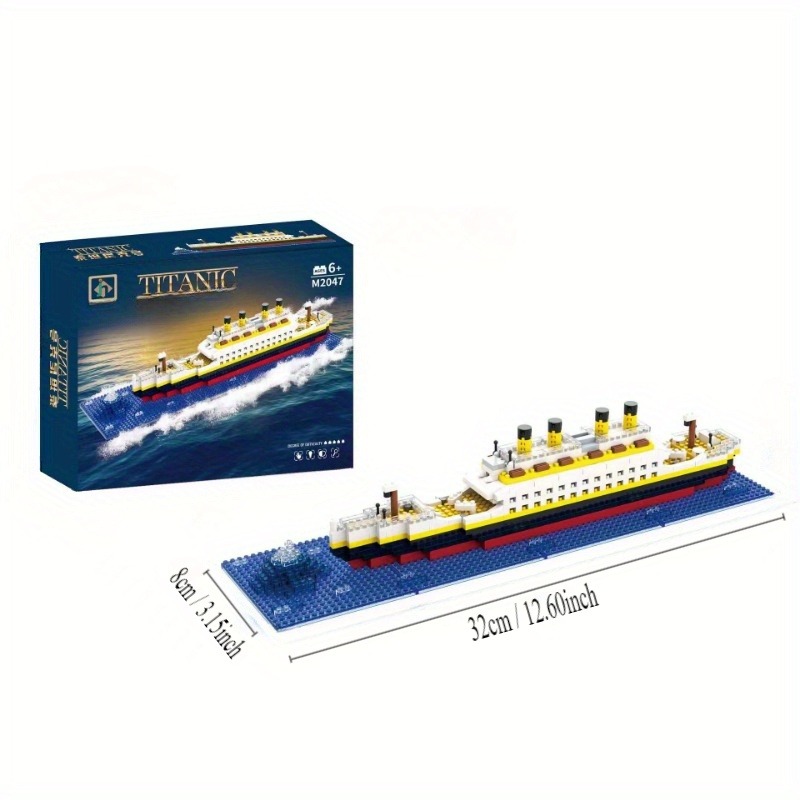 تيتانيك اللبنات الصغيرة DIY تج - مراجعة Model Kit Titanic وسعره