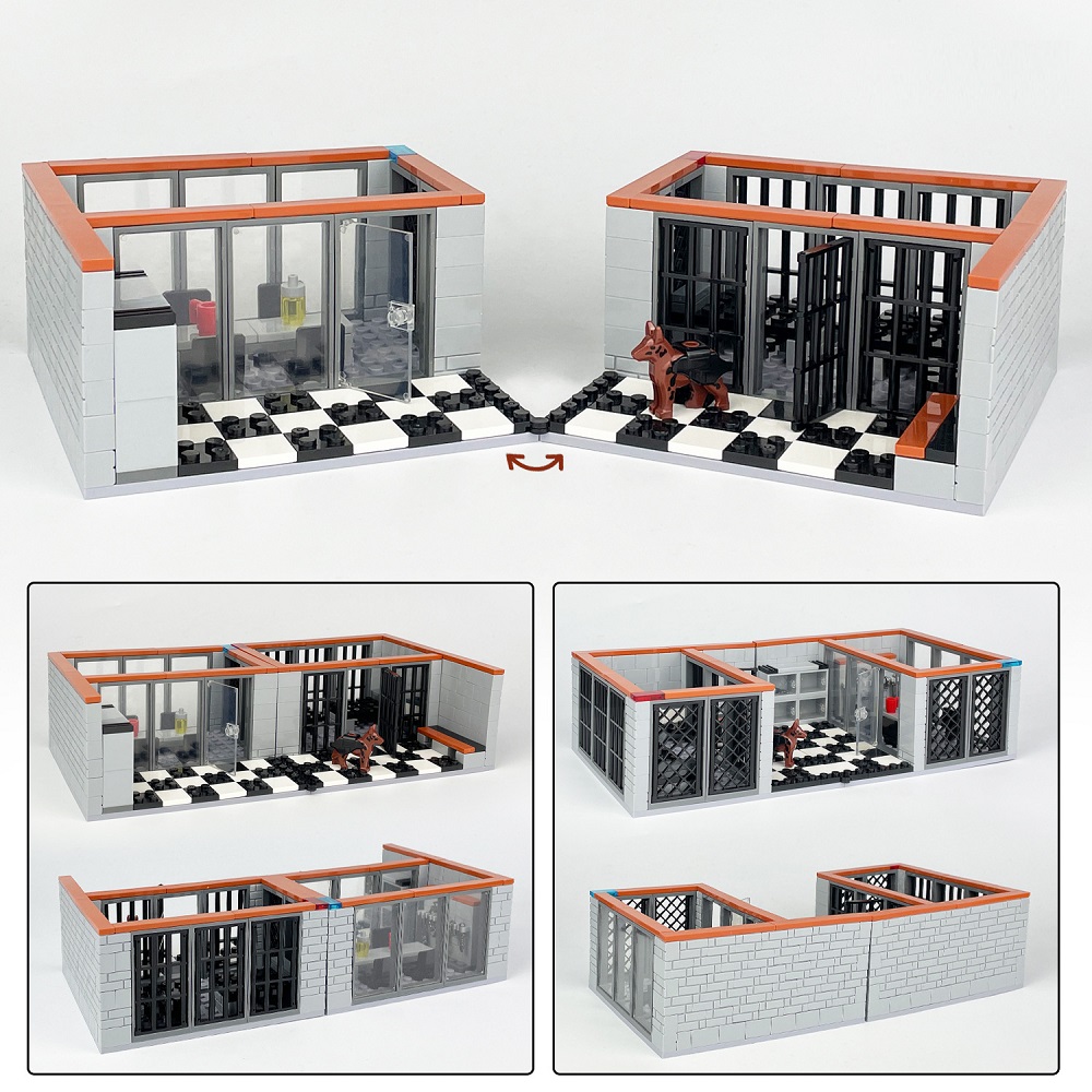 302 قطعة محطة شرطة مدينة السجن - مراجعة Lego Set Creator وسعره