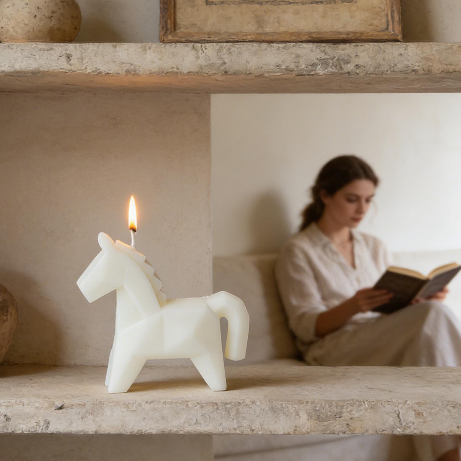 شمعة معطرة على شكل حصان، ديكور - مراجعة Model Kit Horse وسعره