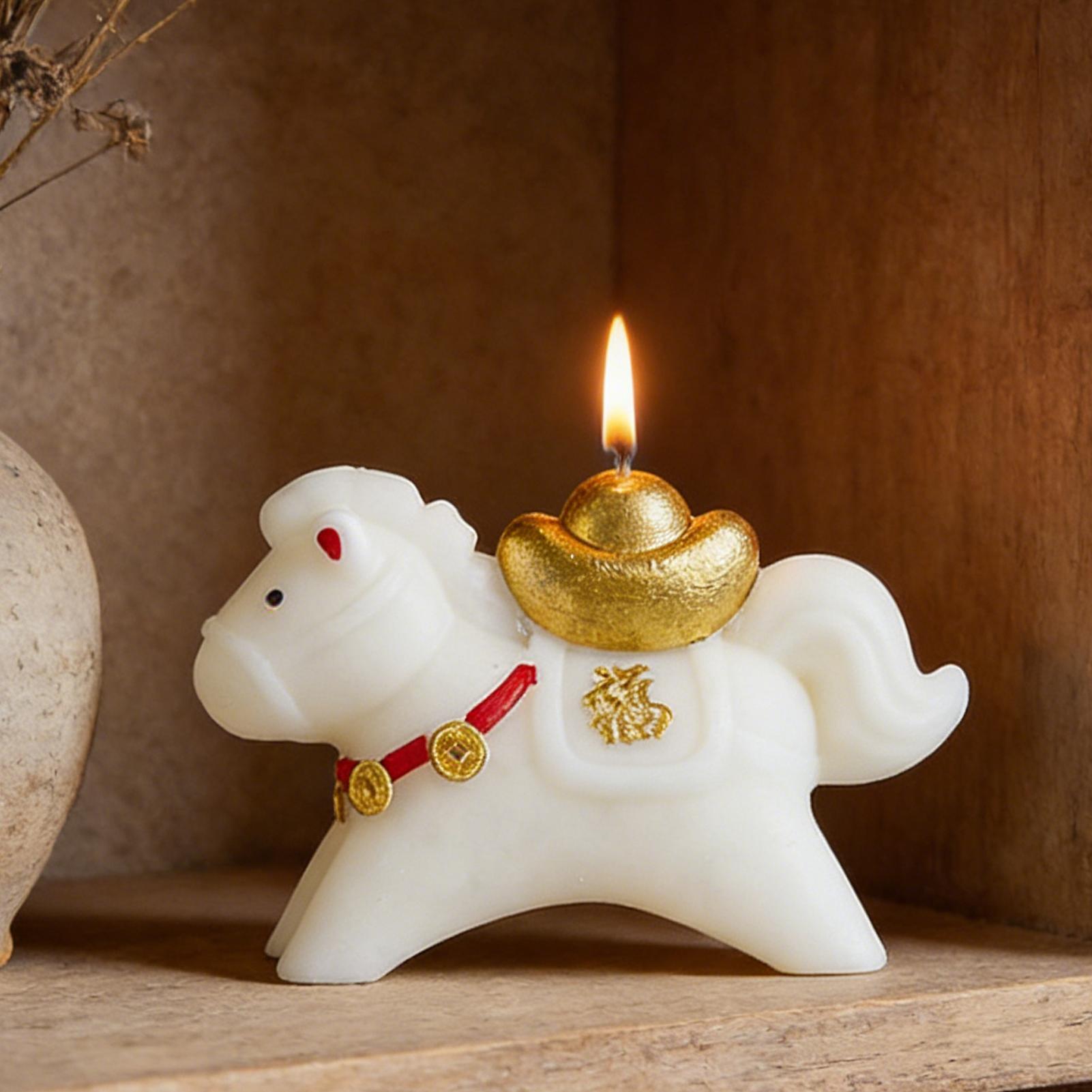 شمعة معطرة على شكل حصان، ديكور - مراجعة Model Kit Horse وسعره