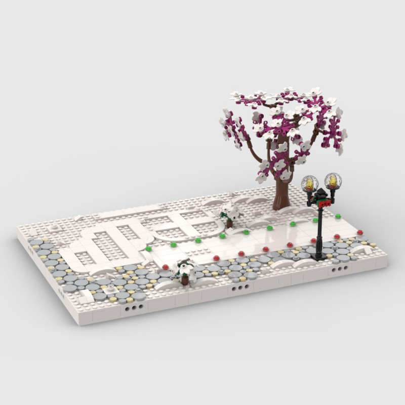 قاعدة عرض القرية الشتوية للمجم - مراجعة Lego Set Creator وسعره