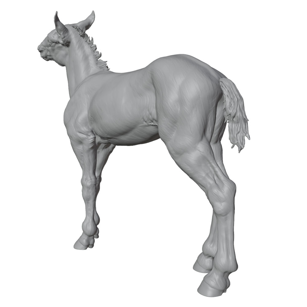 تمثال حصان مصغر من الراتنج بتف - مراجعة Model Kit Horse وسعره