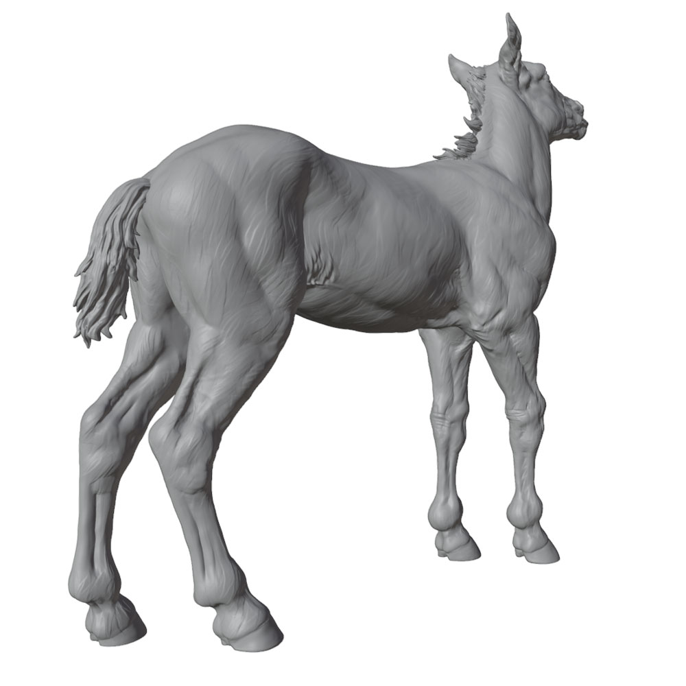 تمثال حصان مصغر من الراتنج بتف - مراجعة Model Kit Horse وسعره