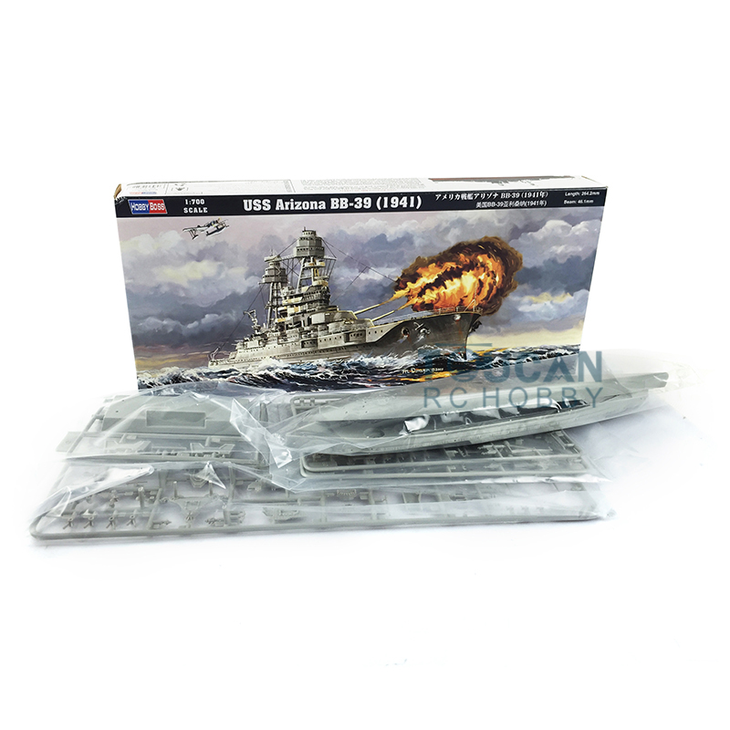 هوبى بوس 1/700 نموذج سفينة حرب - مراجعة Model Kit Uss Arizona وسعره