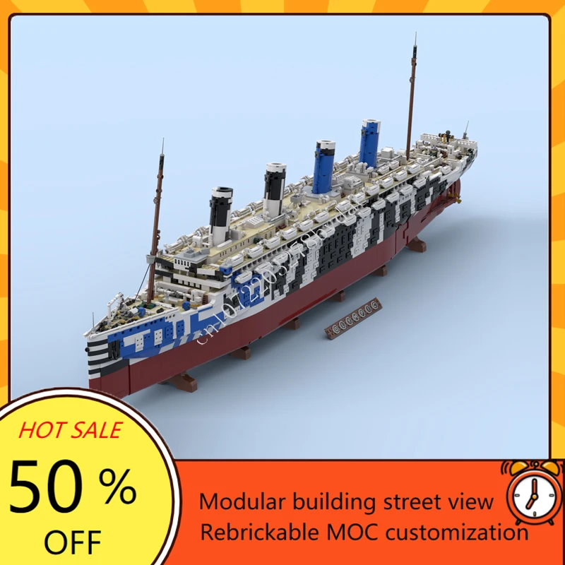 10615 قطعة MOC HMT أوليمبوس تي - مراجعة Model Kit Titanic وسعره