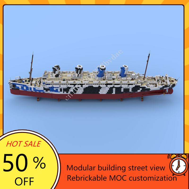 10615 قطعة MOC HMT أوليمبوس تي - مراجعة Model Kit Titanic وسعره