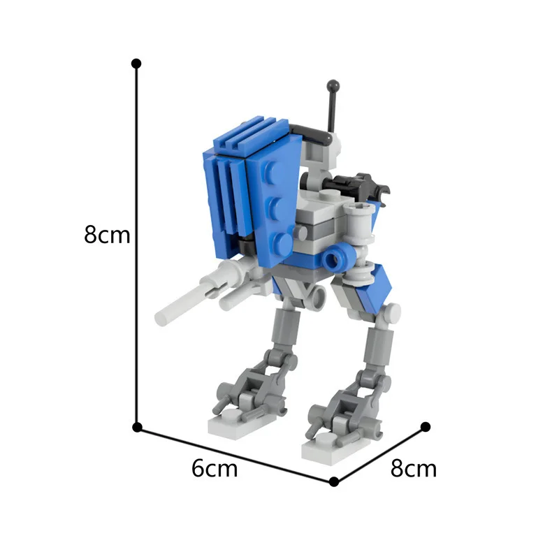 MOC اللبنات مشهد الفيلم الحرب  - مراجعة Model Kit Mecha وسعره