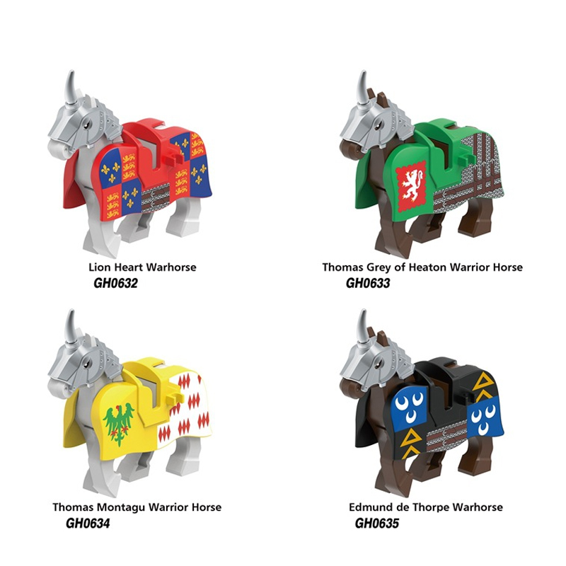 MOC اللبنات العسكرية في العصور - مراجعة Model Kit Horse وسعره