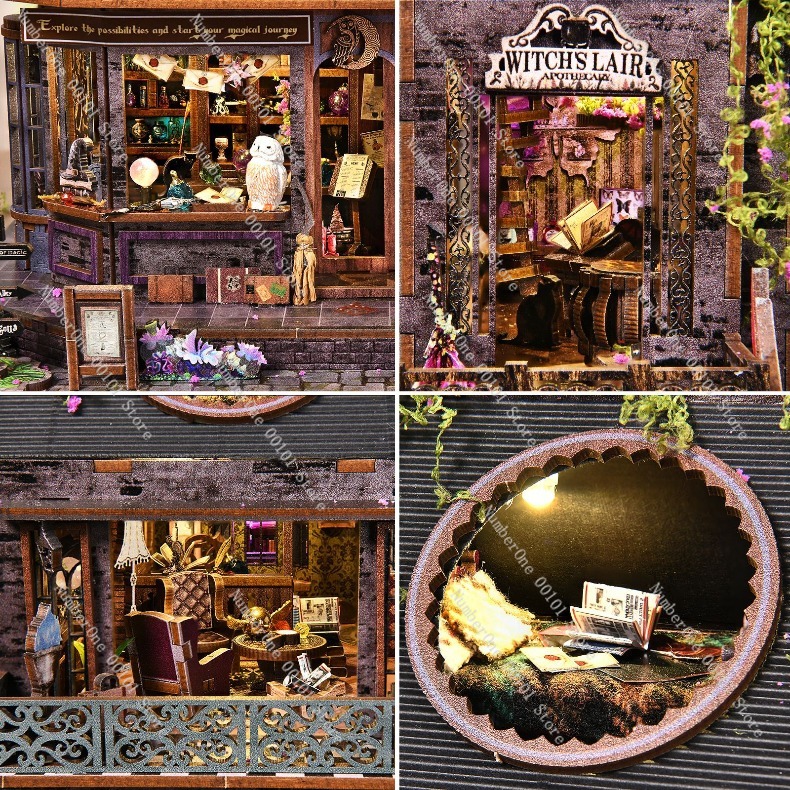 مجموعة بناء منزل خشبي مصغر، نم - مراجعة Model Kit Wood وسعره