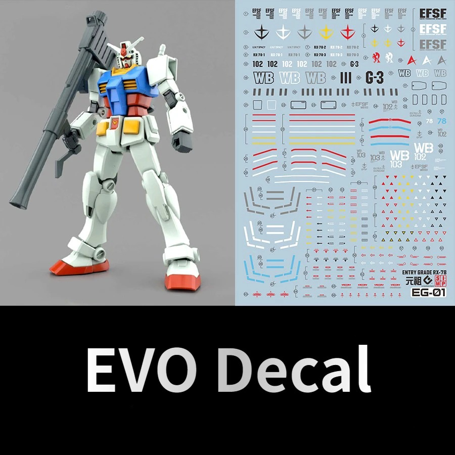 ملصقات مائية فلورسنت EVO EG-01 - مراجعة Model Kit Water Decal وسعره