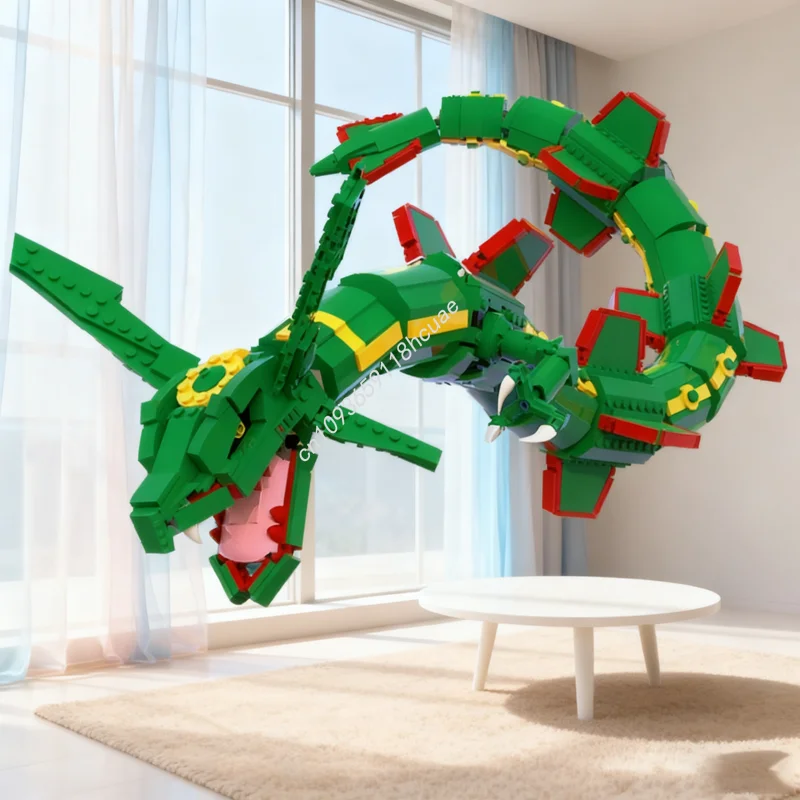 1417 قطعة من مكعبات بناء نموذج - مراجعة Model Kit Rayquaza وسعره