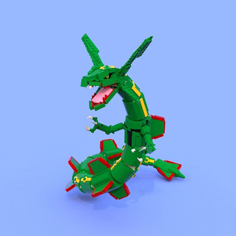 1417 قطعة من مكعبات بناء نموذج - مراجعة Model Kit Rayquaza وسعره